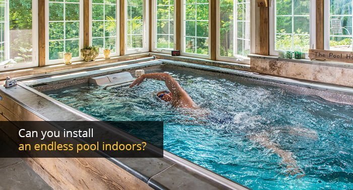 Endless pool indoors