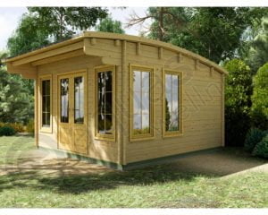 5.9m x 4.5m Curved Roof Cabin